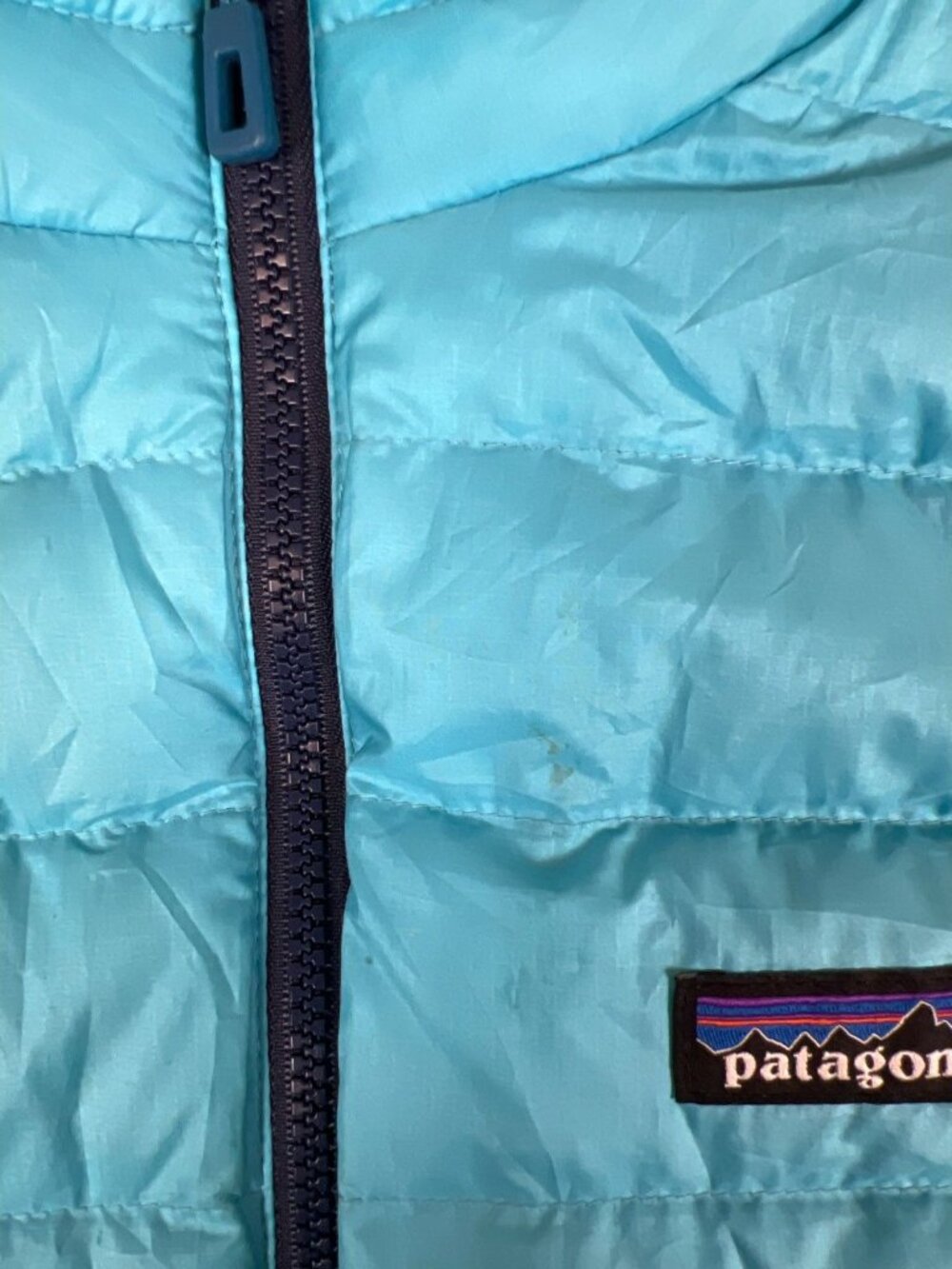 Patagonia Women XS Down Sweater Vest Blue 800-Fill Puffer Ultralight Quilted - Picture 12 of 12
